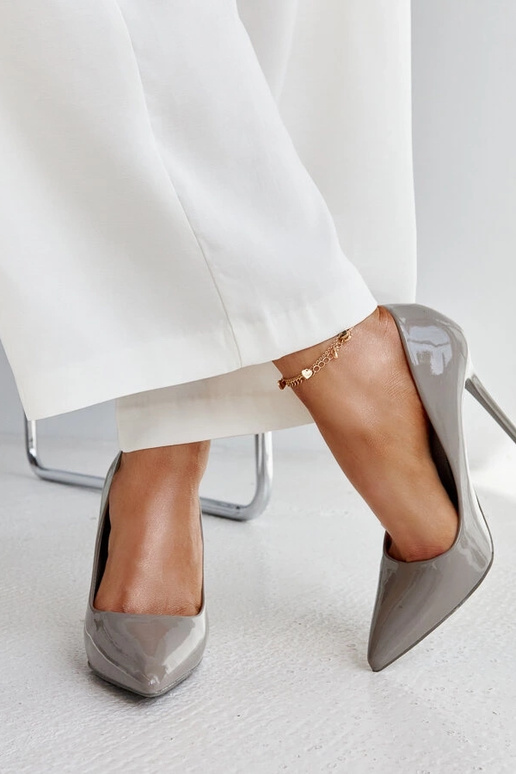 Jadoin escarpins laqués gris foncé... Jadoin escarpins laqués gris foncé...