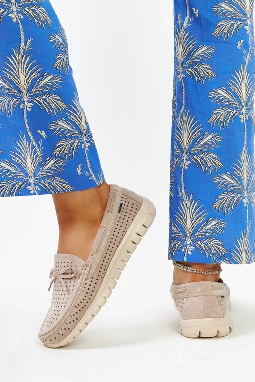 Barika bruine mokassins met leren... Barika bruine mokassins met leren...