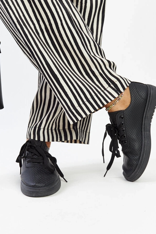 Schwarze Segana-Sneakers mit...