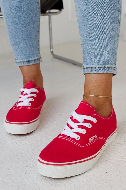 Dunkelrosa klassische Erla-Sneaker