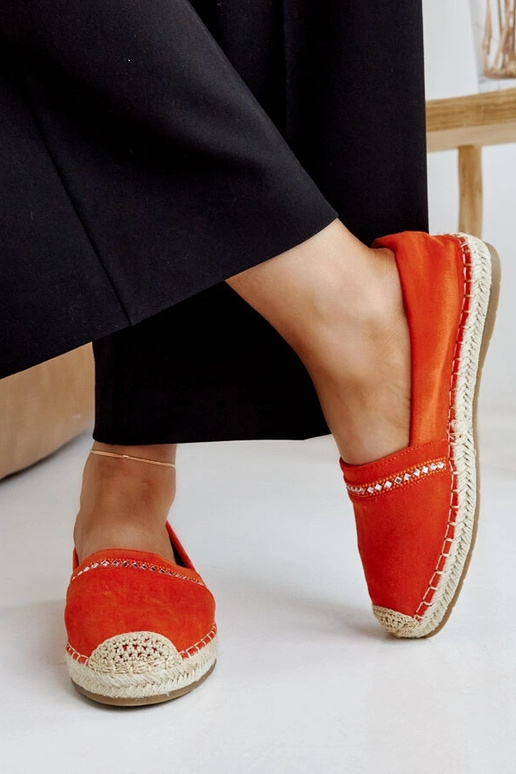 Orange Espadriller med Zirkoner Abia