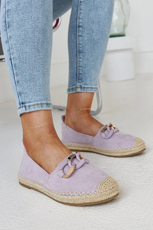 Lila Ketten-Espadrilles von Radwan