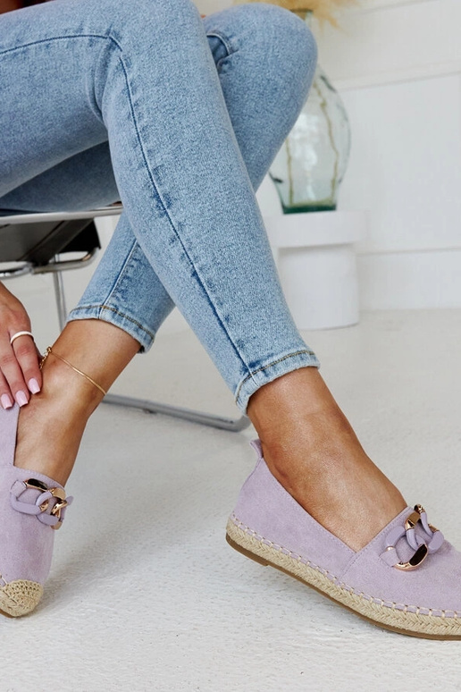 Lila Ketten-Espadrilles von Radwan