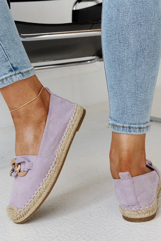 Espadrilles à chaîne violette de Radwan