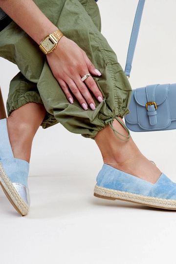 Surana Blue og Silver Glitter Espadrilles 2