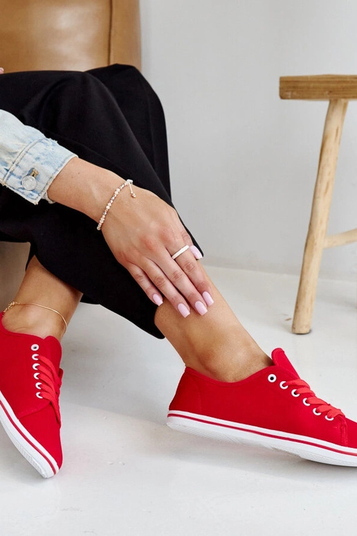 Rote klassische Ramira-Sneaker