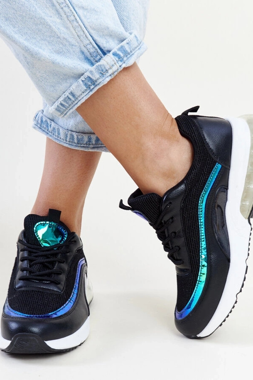 Sorte sneakers med Jelka hologram Sorte sneakers med Jelka hologram
