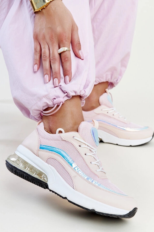 Rosa Sneaker mit Jelka-Hologramm