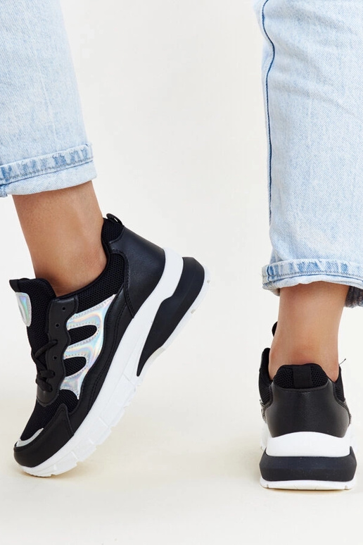 Sorte sneakers med tyk sål Matea Sorte sneakers med tyk sål Matea