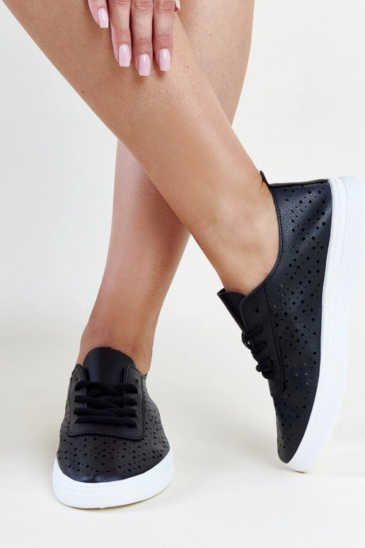 Schwarze Manoek-Sneakers mit... Schwarze Manoek-Sneakers mit...