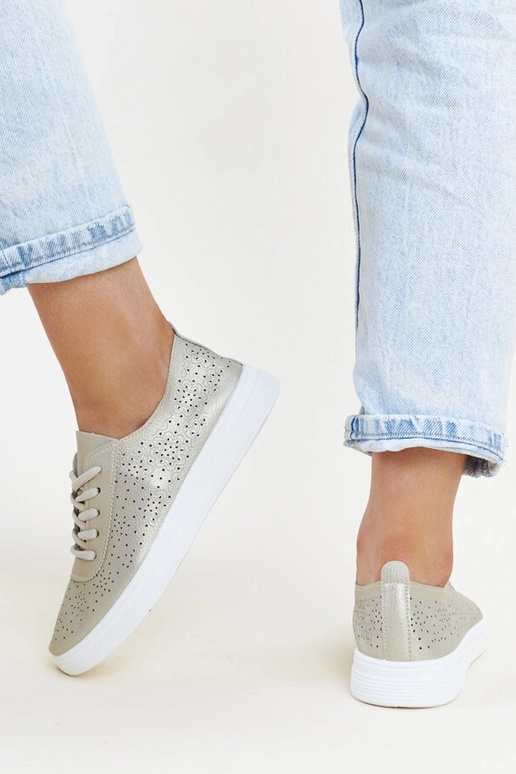 Goldene Sneakers aus Ökoleder Whitley Goldene Sneakers aus Ökoleder Whitley