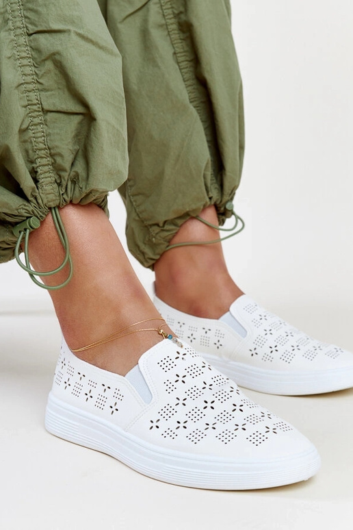 Hilal hvide slip-on sneakers Hilal hvide slip-on sneakers