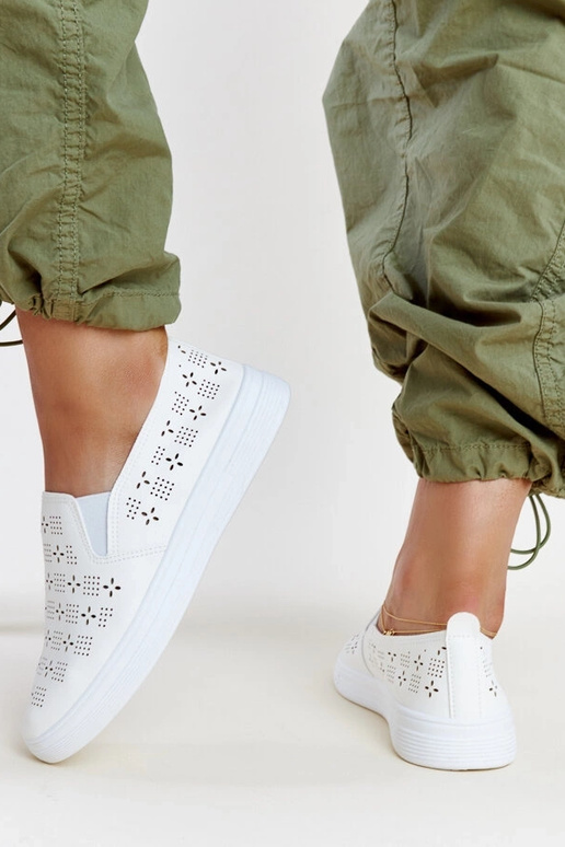 Hilal hvide slip-on sneakers Hilal hvide slip-on sneakers