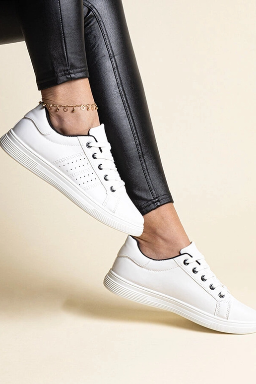 Weiße Sneaker Ökoleder Cathleen – mit... Weiße Sneaker Ökoleder Cathleen – mit...