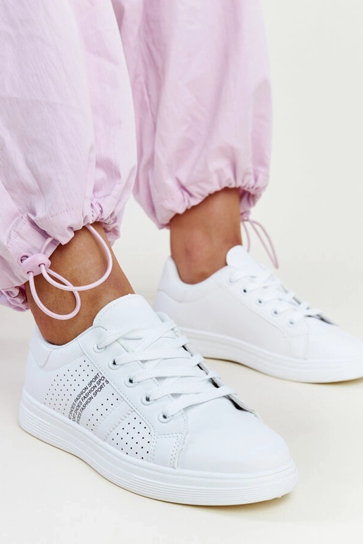 Weiße Sneakers Ökoleder Berdine