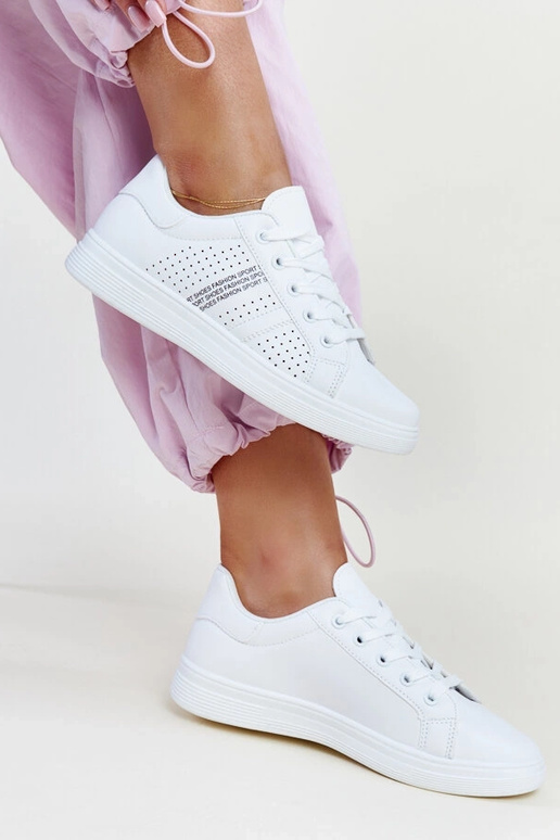 Weiße Sneakers Ökoleder Berdine