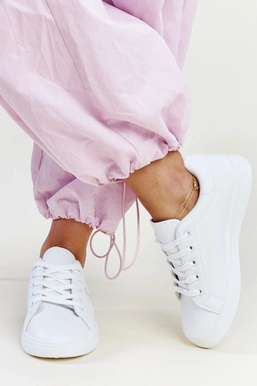 Hvide sneakers øko læder Berdine