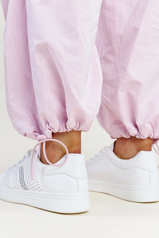 Baskets blanches en cuir écologique...