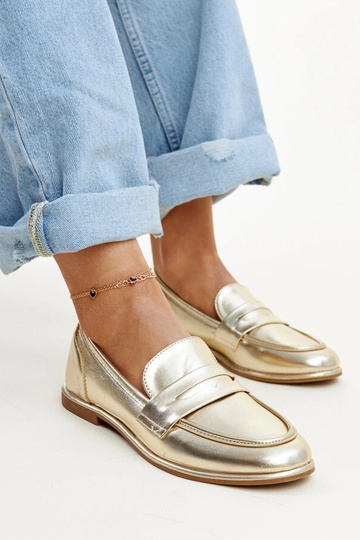Gouden klassieke mocassins...