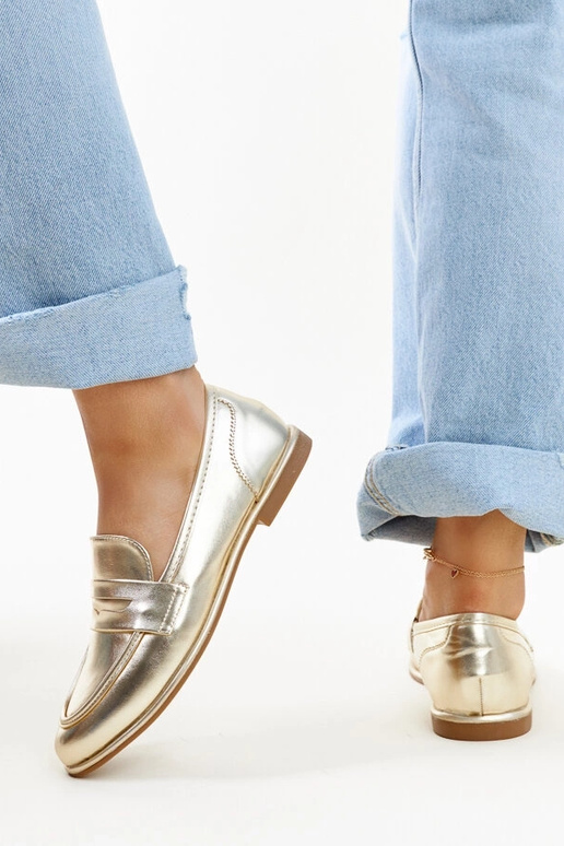 Goldene klassische Mokassins Nasia Goldene klassische Mokassins Nasia