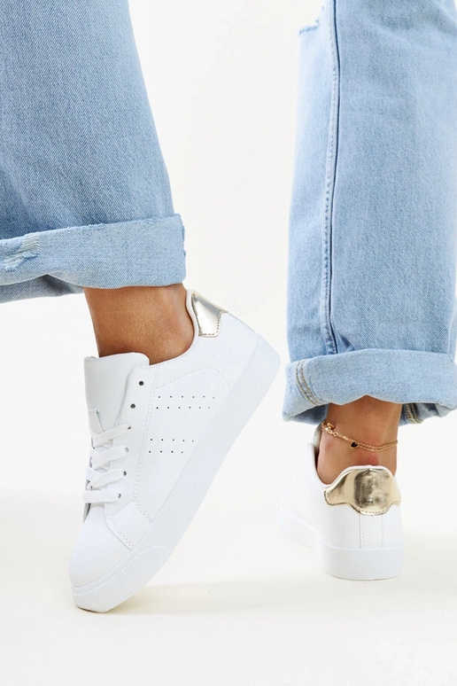 Akila sneakers i hvid og guld