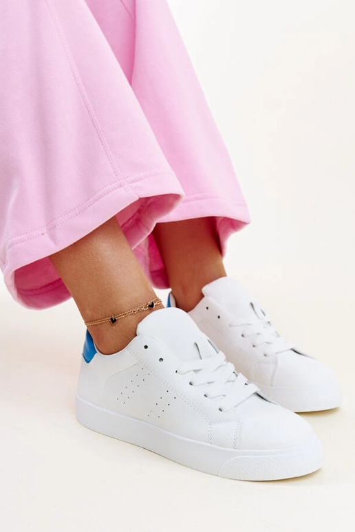 Hvide og blå Akila sneakers