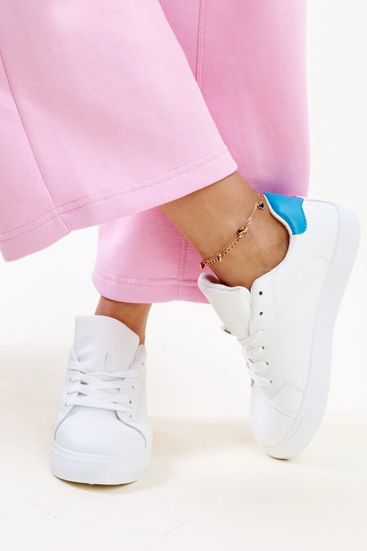 Hvide og blå Akila sneakers