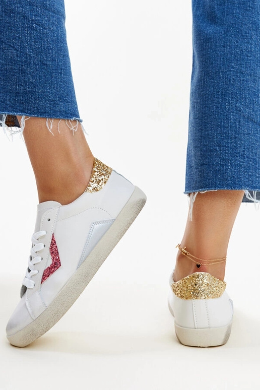 Baskets blanches effet "usé" par Gombol