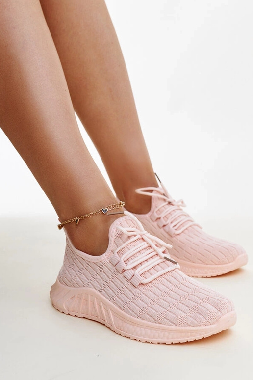 Sneaker Milena aus rosa Stoff