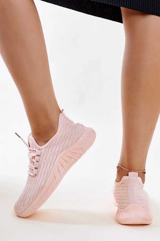 Sneaker Milena aus rosa Stoff