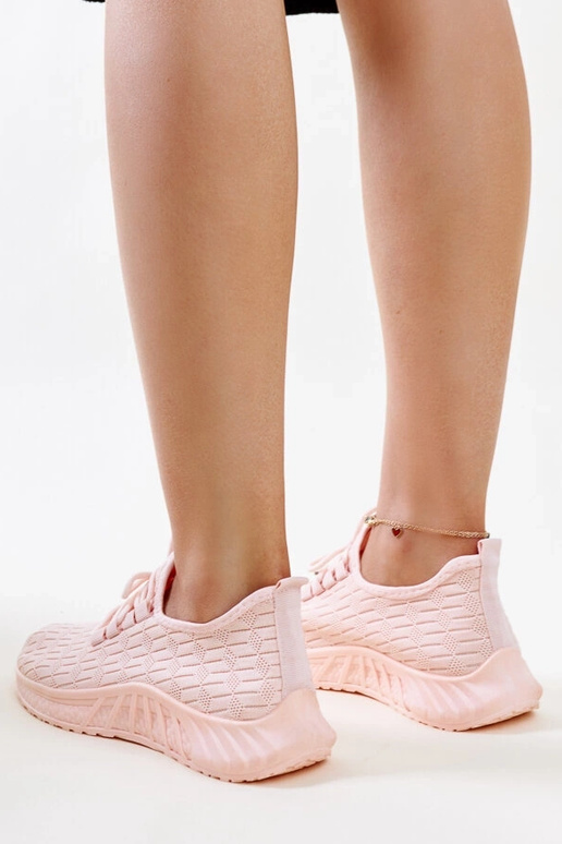 Sneaker Milena aus rosa Stoff
