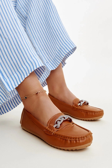 Brune mokkasiner dekoreret...