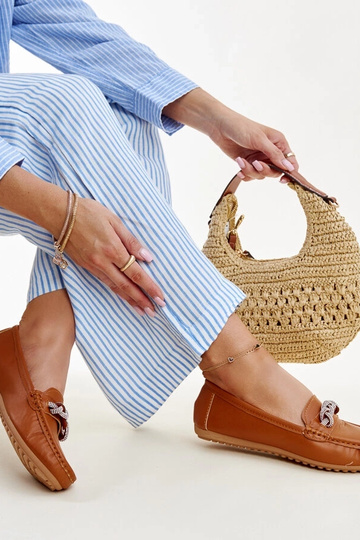 Brune mokkasiner dekoreret... 2