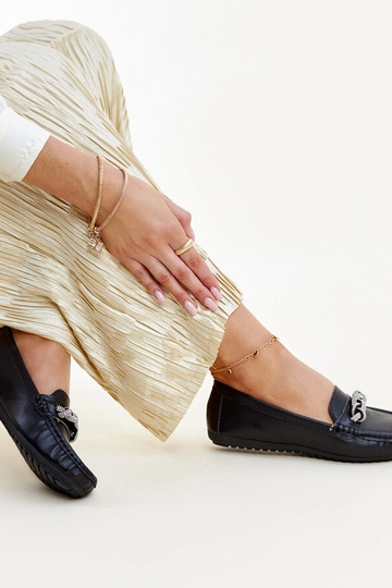 Sorte mokkasiner dekoreret... 2