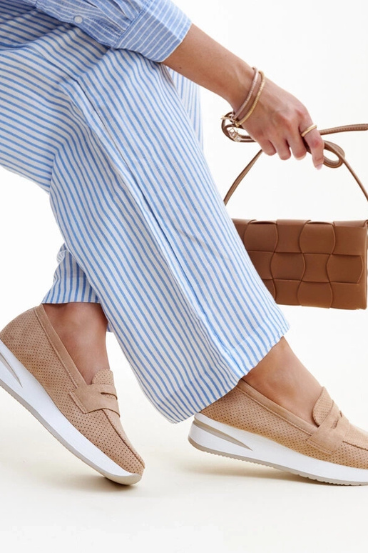 Braune perforierte Muna-Schuhe Braune perforierte Muna-Schuhe