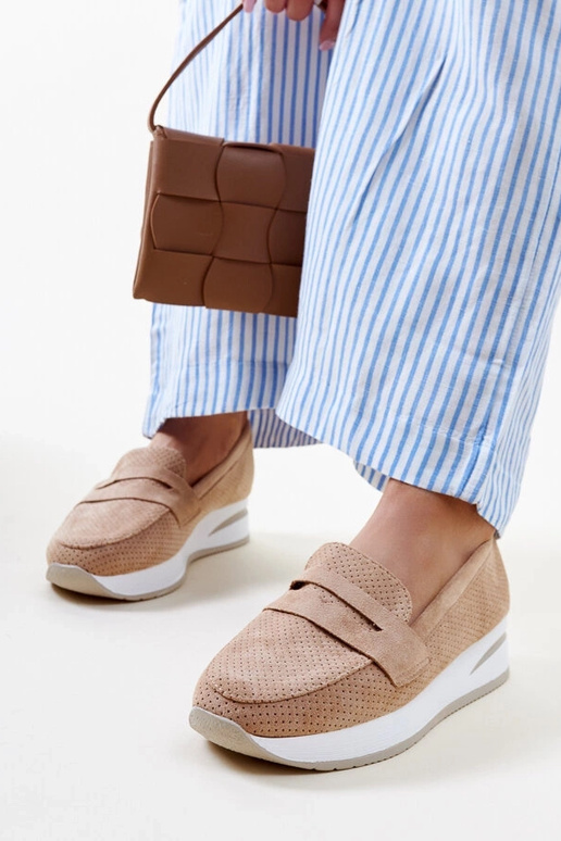 Braune perforierte Muna-Schuhe Braune perforierte Muna-Schuhe