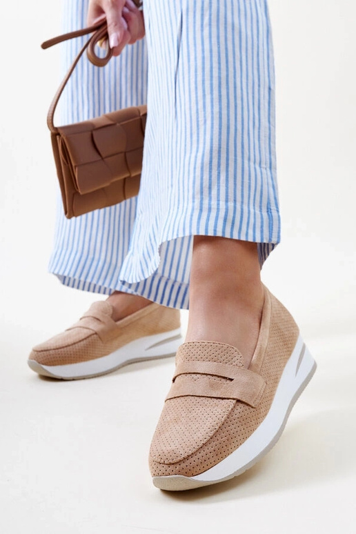 Braune perforierte Muna-Schuhe Braune perforierte Muna-Schuhe