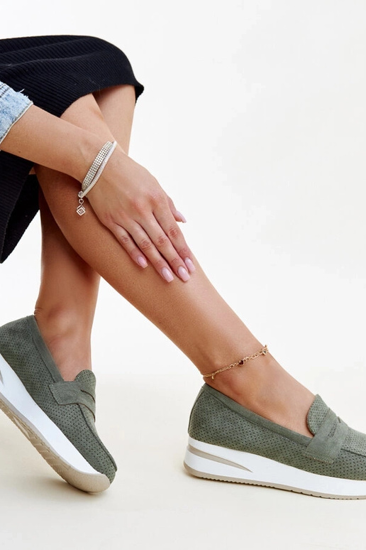 Chaussures Muna perforées vertes Chaussures Muna perforées vertes