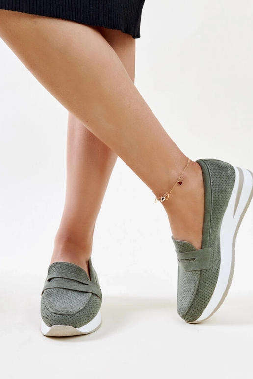 Chaussures Muna perforées vertes Chaussures Muna perforées vertes