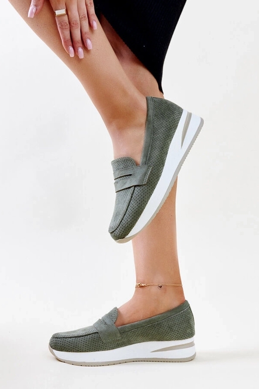 Chaussures Muna perforées vertes Chaussures Muna perforées vertes