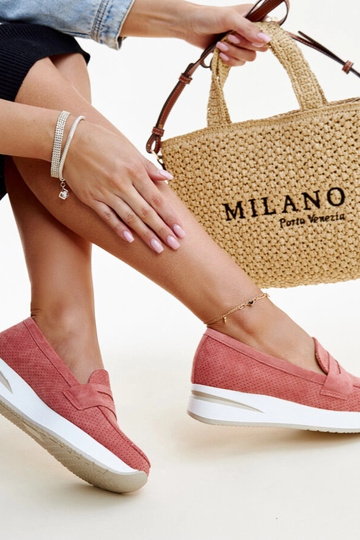 Pink perforerede Muna sko 2