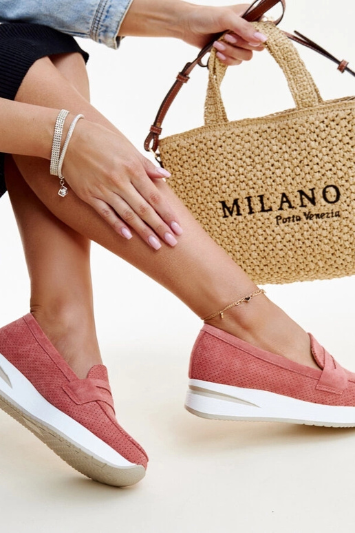 Rosa perforierte Muna-Schuhe Rosa perforierte Muna-Schuhe