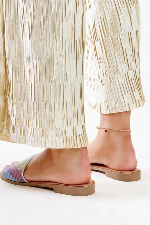 Mehrfarbige, glänzende Flip-Flops Anilsa