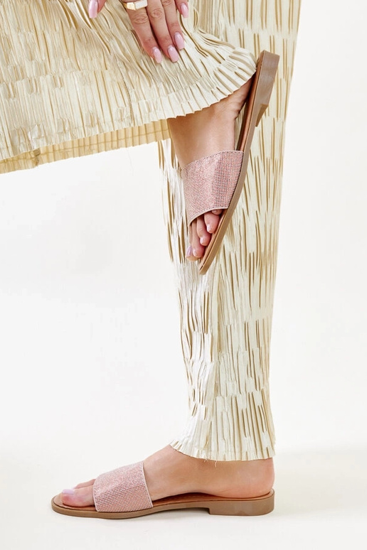 Anilsa braun glänzende Flip-Flops