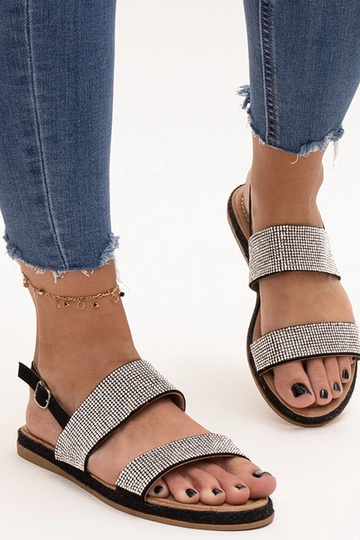 Schwarze Sandalen mit...