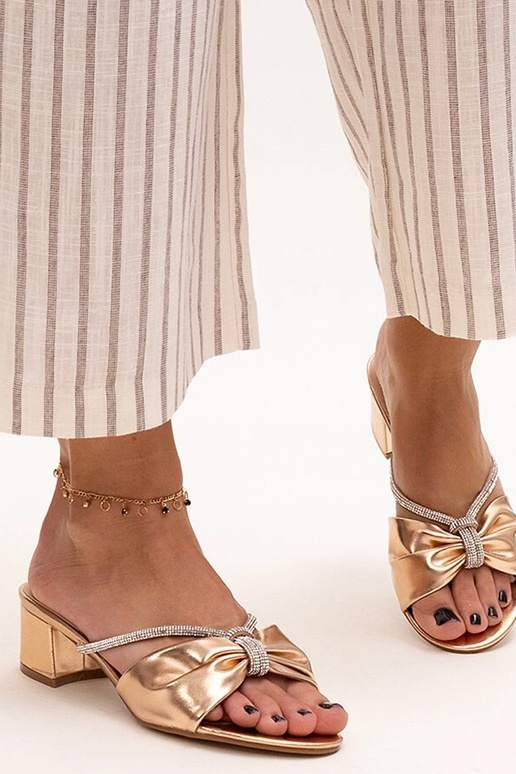 Anbrani zirkon-dekorerede blokhæl muldyr