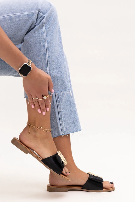 Claquettes à boucle Limera noires