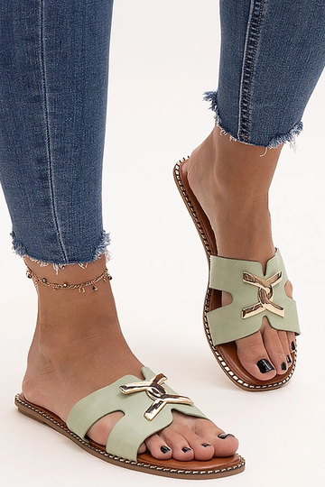 Grüne Flip-Flops mit... 2