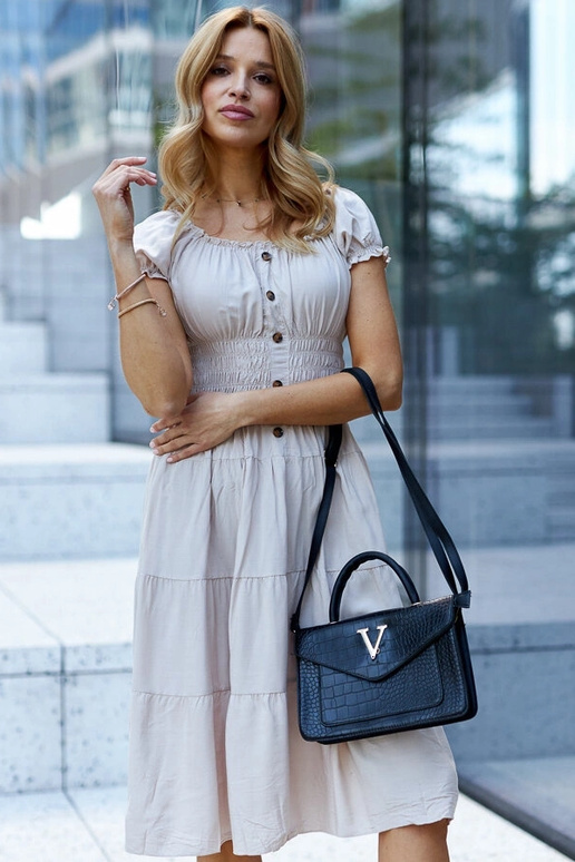 Barsa skuldertaske med krokodillemønster Barsa skuldertaske med krokodillemønster