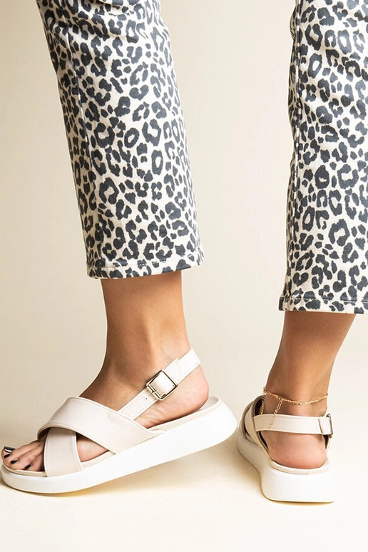 Beige Burnet Platform Sandaler Beige Burnet Platform Sandaler